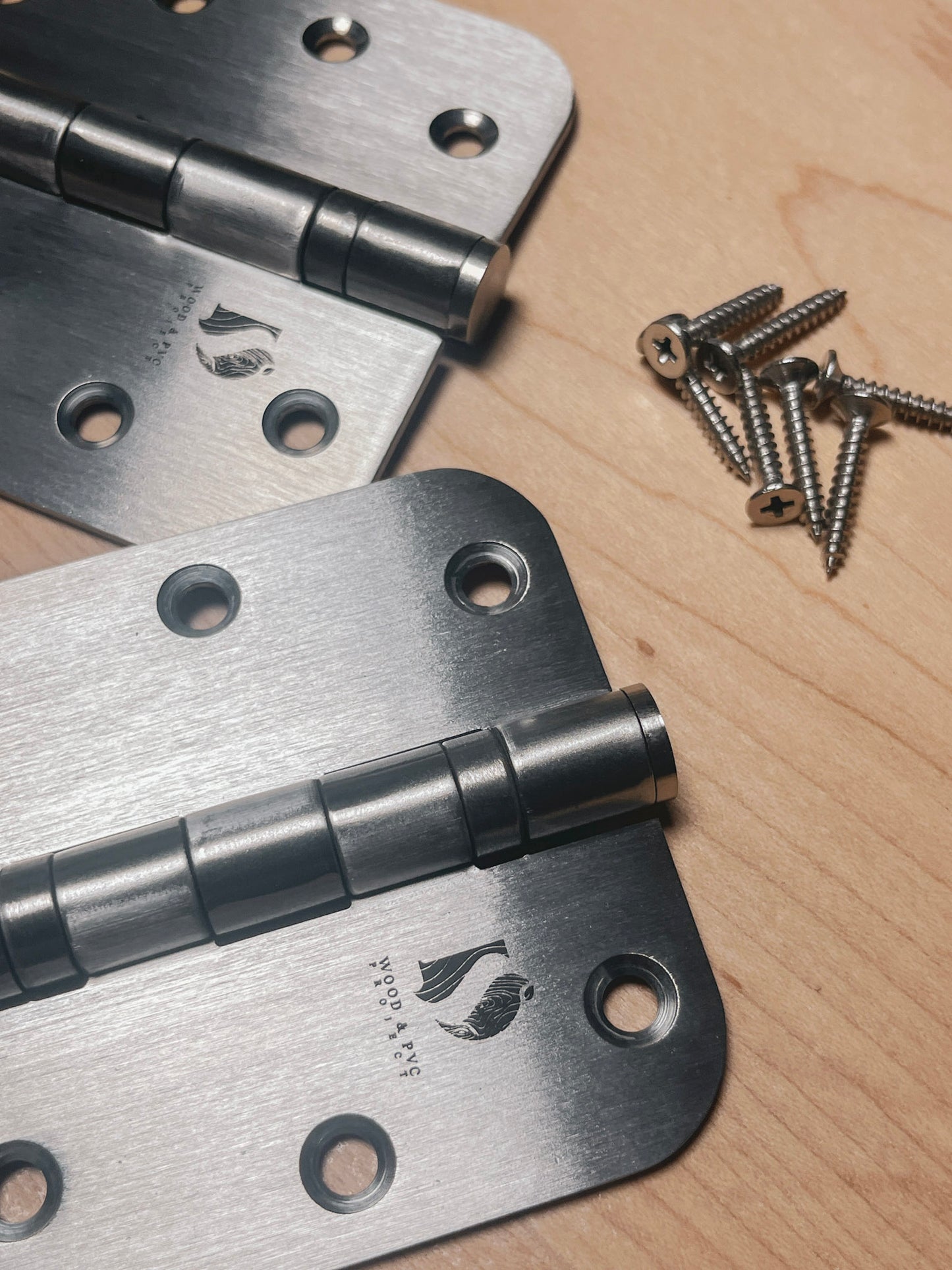 Ball Bearing Door Hinges 3.5' x 3.5' Stainless Steel (3 Pack)