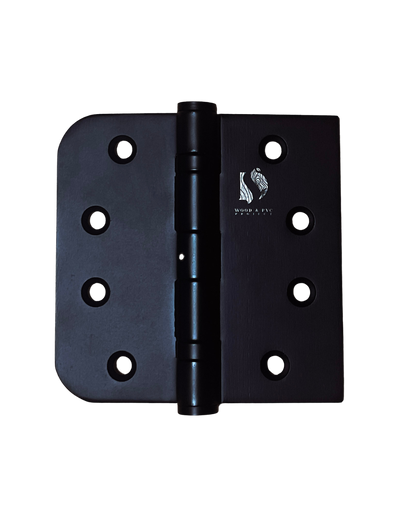 Ball Bearing Door Hinges 4’ x 4’  Black Stainless Steel (3 Pack)